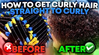 How To Get Curly Hair/Perm | Straight To Curly
