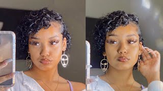 How I Style My Short Curly Hair After Big Chop | Twa