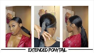 Extended 'Genie' Ponytail On Natural Hair For Beginners | $10 Natural Hairstyle
