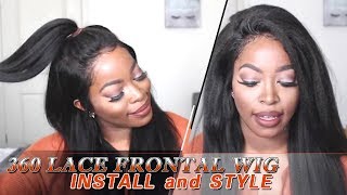 How To Install And Style A 360 Lace Frontal Wig  No Glue, No Tape  Sunwell Virgin Human Hair