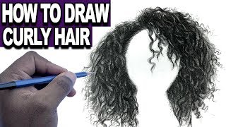How To Draw Curly Hair:  Step By Step For Beginners