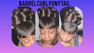 Barrel Curl Ponytail[Prom &Wedding Hairstyle] [90S Updo] The 90S Girl(90S Style)