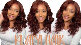 Everyday Auburn Brown Body Wave Wig Installation| Ft. Klaiyi Hair