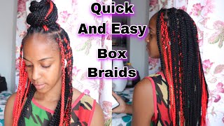  Quick And Easy Box Braids/ Rubber Band Method/ Crochet Method /Beginner Friendly