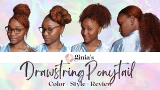 Afro Kinky Curly Drawstring Ponytail Ft. Ginia'S Beauty Collection