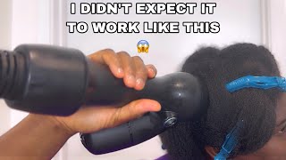 Exactly How I Blow Dry My 4C Natural Hair With No Heat Damage Using The New Revair Reverse Air
