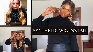 Must Have! Synthetic Wig Install Tutorial Perfect For Beginners!  Ebeautywig.Com | Jalissa Jones