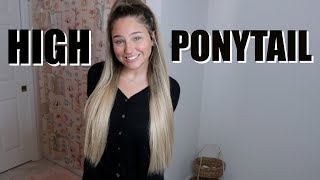 How To Put A Synthetic Wig Into A High Ponytail