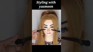 Easy Quick High Ponytail Hairstyle For Medium Hair #Hairstyle #Shorts #Trending #Ytshorts #Viral