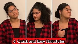6 Quick And Easy Curly Hairstyles For 2023! | Tutorial | Frizzy.K