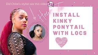 How To: Crochet Kinky Ponytail Over Locs