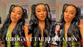 Arrogant Tae 2 Fishtail Braids Half Up Half Down Hairstyle Recreation + Wig Review | Ft. Ishow Hair