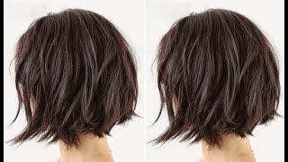 Creative Short Layered Haircut Step By Step | Textured Bob Haircut