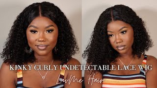 Kinky Curly Undetectable Lace Wig 5X5 (Glueless Install) Ft. Luvme Hair