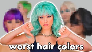 I Tried Every Hair Color; Here Are The 5 Worst