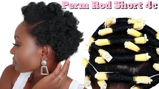 Perm Rod Set On Natural Hair - Perm Rod Set Short Natural Hair