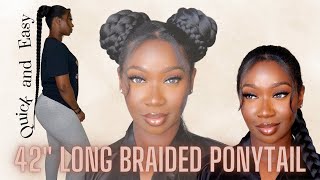 Quick And Easy Braided Ponytail By Instant Glitz | Ft Samsbeauty | Tan Dotson