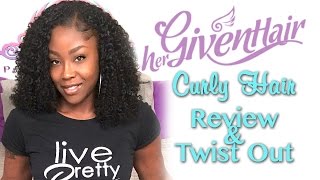 How To Make And Style A U-Part Wig| Hergivenhair| Twist Out