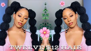 Bubble Ponytails For Only $12! | Protective Styling | Natural Hair