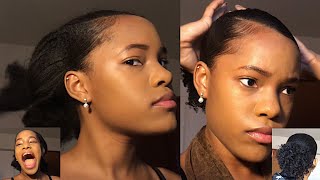 How To Restore A Dry Stiff Ponytail On Natural Hair.