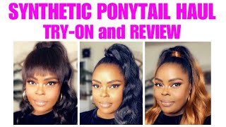 Synthetic Ponytail Haul And Review (9 Styles)