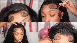 Crown/Halo Braid On Lace Front | Frontal Wig Install Ft Hermosa Hair