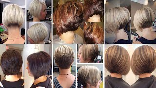 The Best Short Stacked Bob Haircuts For Women 2022|| Short Hairstyles With Unique Hair Color Ideas