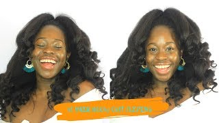 4C Hair Blow Out Extensions || Better Length Hair Kinky Course Clipin!