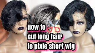 How To Do A Pixie Wig With Long Hair