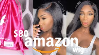 I Bought A $80 13X6 Lace Frontal Brazilian Wig From Amazon Review