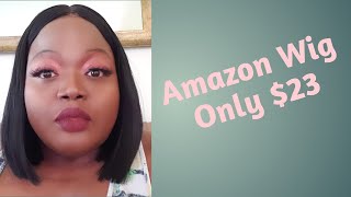 Amazon Bob Wig $23.00       Amazon Wigs Under $50,Synthetic Hair Wig,Testing Cheap Wigs From Amazon