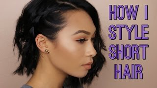 How I Style My Short Hair | Easy Hairstyles + Story Time || Thatssoyin