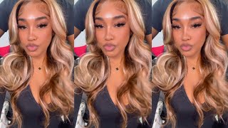 Highlight Wig* Pastel Pink And Brown Subtle Mix Detailed Frontal Wig Install Ft. Yolissa Hair