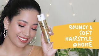 Bouncy And Soft Hairstyle @Home I Loreal Paris Elnett Spray