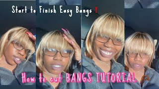 How To Cut Bangs | Very Easy