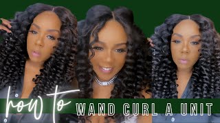 How To Wand Curl An Old Unit | Unit Revamp | Giveaway Winner Announced