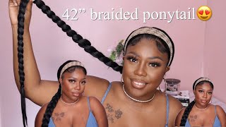  Outre Wrap Ponytail Pretty Quick Long Braided Ponytail 42"