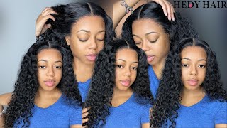 What Lace? No Baby Hair Wig Install | Glueless Wig | Ft Hedy Hair