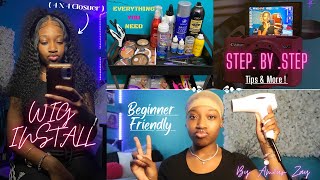 Step By Step Wig Install For Beginners, Tips & More ! | Ft. 4X4 Closure Wig/Amazon Hair | Am0Ur Zay