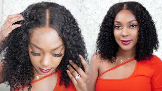 100% Glueless! Luvme Human Hair Wig | Kinky Curly Neck Length 5X5 Undetectable Lace Wig #Luvmehair