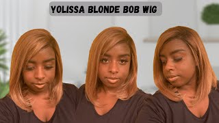 Yolissa Blonde Bob Wig | Wig Install & Review | No Bleaching Knots | Lace Tint Mousse