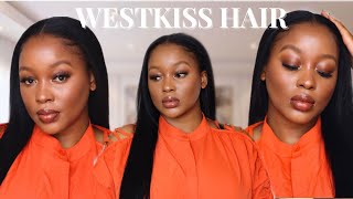 U-Part Wig W/ Minimal Leave Out! | Relaxed Hair Protective Style Ft. Westkiss Hair