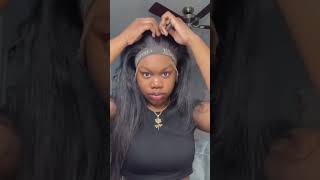Short Lace Wig Intall Tutorial For You, Get Melt Down Look With Wowebony  Lace Wigs #Shorts #Hair