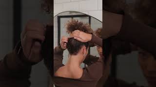 Easy Claw Clip Hairstyle On Curly Hair