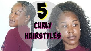 5 Easy Curly Hairstyles For A Failed Twistout/Old Hair | Fine Hair Friendly
