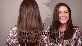 Envy Veronica In Cinnamon Raisin | Envy Hair 70% Heat Friendly Synthetic And 30% Human Hair | Long!