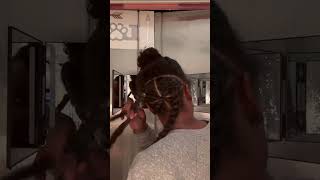 Twist Updo On Natural Curly Hair |Short