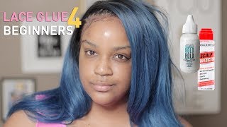 Blue Lace Front Wig Ft. Bold Hold Lace Glue & Edgifiher | Itsagoldenlifestyle