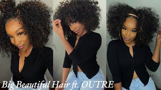 3 Styles In One Unit| Outre Big Beautiful Hair Half Wig| 3A Passion Curl| We Hit 10K Subscribers!!!!