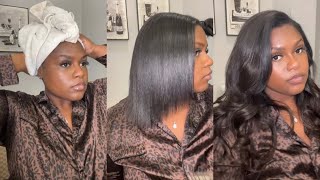 How To Install Seamless Clip In Hair Extensions On Relaxed Hair | This Looks So Natural! Ft Idn Hair